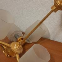 lampadario con campane cristallo di Boemia 