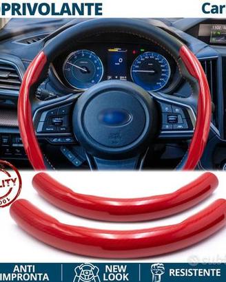 COPRIVOLANTE per SUBARU in FIBRA CARBONIO Rosso