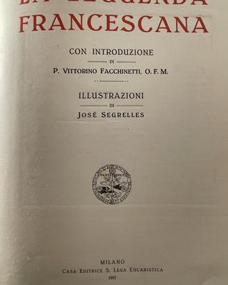 Libro illustrato 1927 - la leggenda francescana -