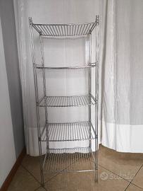 scaffale in acciaio cromato 