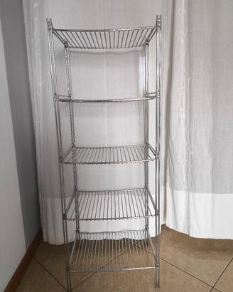 scaffale in acciaio cromato 