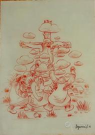 Scena Rurale Bogunović 1976 Scuola Hlebine