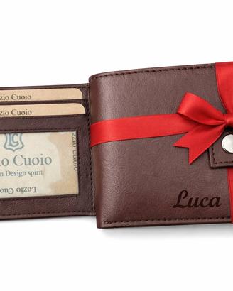Portafoglio personalizzato in vera pelle -3 colore