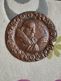Effige in rame Papa Giovanni XXIII