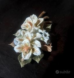 Fiori stile Capodimonte Porcellana Biscuit 