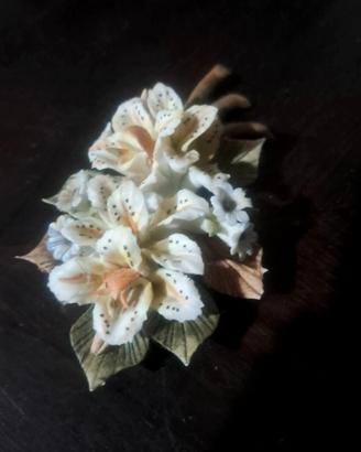 Fiori stile Capodimonte Porcellana Biscuit 
