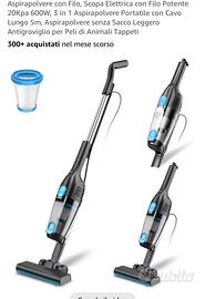 Aspirapolvere potente e leggero senza sacco NUOVO