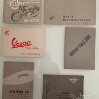 Libretti uso e manutenzione moto epoca