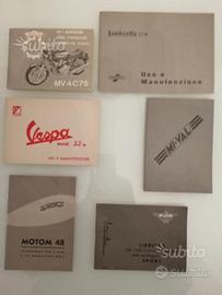 Libretti uso e manutenzione moto epoca