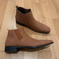 Stivale Chelsea Uomo Marrone Chiaro Piccolo Tacco