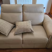 Divano 2 posti in pelle