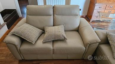 Divano 2 posti in pelle