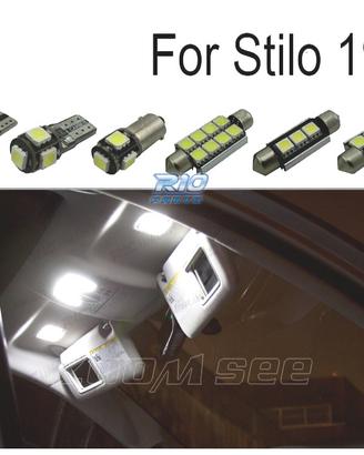 KIT 14 LAMPADE LED INTERNE PER FIAT STILO 192 01-0