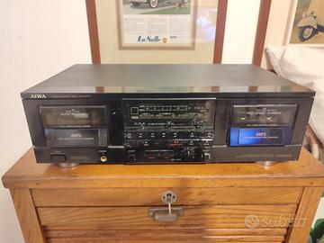 AIWA AD-WX717 STEREO CASSETTE DECK VINTAGE PIASTRA