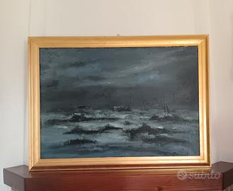 Sergio Gaggetta Venezia 1927 ” Olio su Tela 