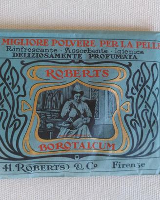 Bustina Borotalco Roberts anni 70