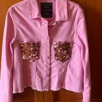 Giacchetta con tasche con paillettes