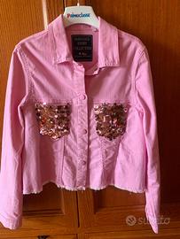 Giacchetta con tasche con paillettes