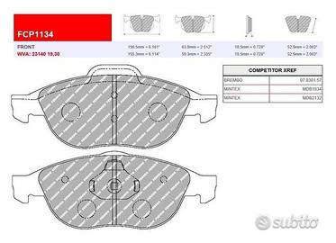 Pastiglie freno sportive FERODO RACING FCP 1134 H