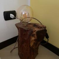 Lampada tronco artigianale
