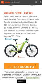 Bici mtb elettrica GIANT