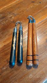 NUNCHAKU legno +   NUNCHAKU  gomma
