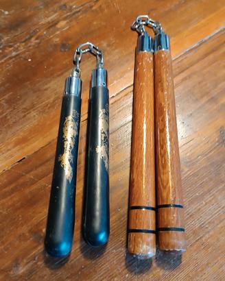 NUNCHAKU legno +   NUNCHAKU  gomma