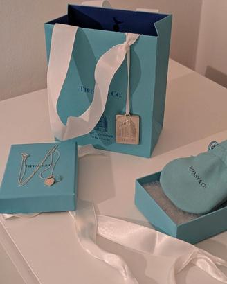 Tiffany e Co - Pendente Double Heart Tag Mini