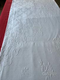 COPRILETTO MATR.LAVANDA-PIQUET-BORDO PIZZO