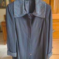 Elegante giacca da sera grigia con paillettes