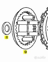 -Piatto portamolle Aprilia RX 125 AP0259570
