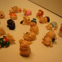 33 PUPAZZETTI  IN GOMMA  ANNI 70