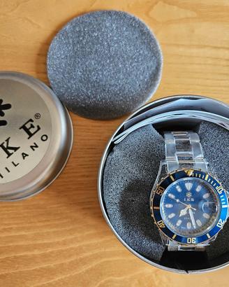 Orologio IKE policarbonato (40mm) - colore blu oro