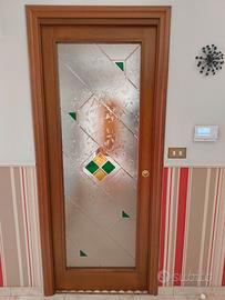 Porta scorrevole 80x210 legno massello