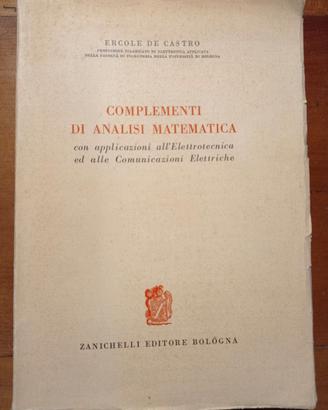 Complementi di Analisi matematica - De Castro/1968