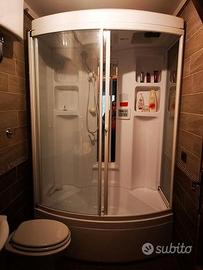 TEUCO Vasca doccia + SAUNA 2p+RADIO+Luce interna