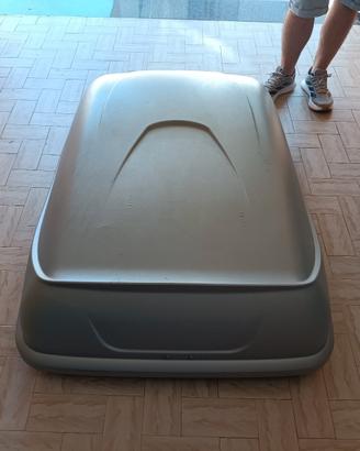 bauletto Thule con barre grigio  come nuovo mis