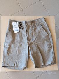 Pantaloncini Zara 100% lino nuovi
