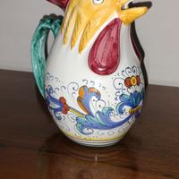 Brocca gallo ceramica Deruta 