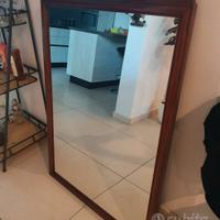 Specchio in vero legno 