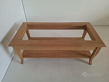 Tavolino rettangolare da salotto in legno