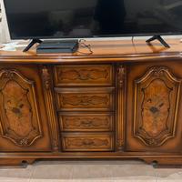 Madia + tavolo e 6 sedie in stile classico barocco