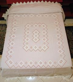 Copriletto matrimoniale Le Broderie in puro  lino