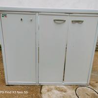 Mobiletto lavatoio copri lavatrice