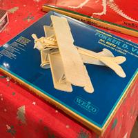 Kit modellismo legno aereo biplano nuovo