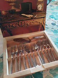 Set posate dolce vintage anni 70 marchio Pintinox
