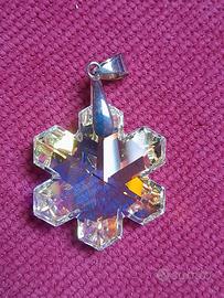 Ciondolo fiocco di neve Swarovski