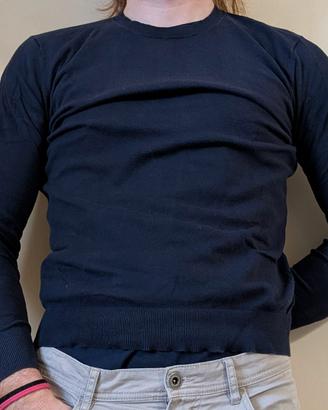 Maglioncino Sisley Urban Cotton Blu Taglia S