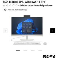 Hp ProOne 240 G10 23.8" NUOVO