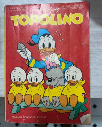 Libro fumetto topolino 1975 d epoca